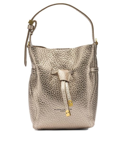 Gianni Chiarini Natural Bronze Leather Handbag