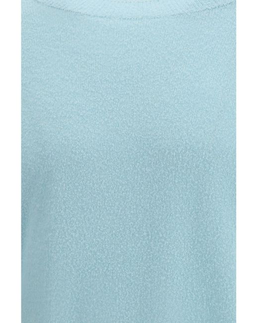 Umit Benan Blue Ralph Crewneck Sweater Puffo for men