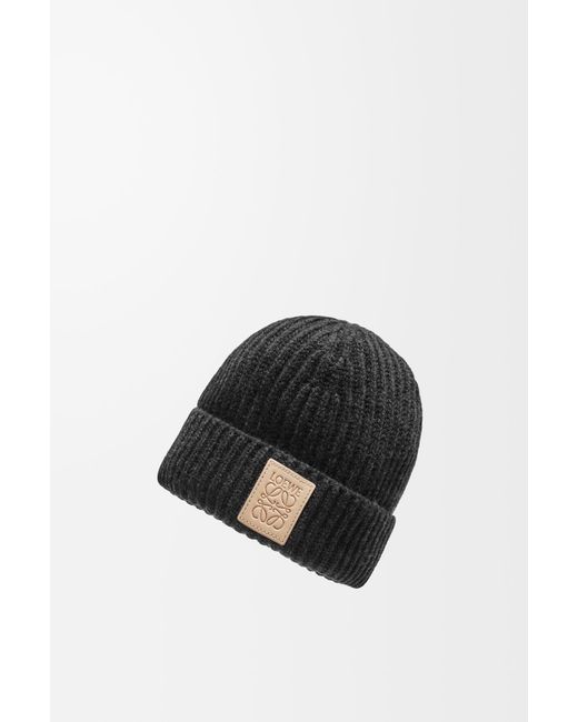 Loewe Black Cashmere Beanie for men