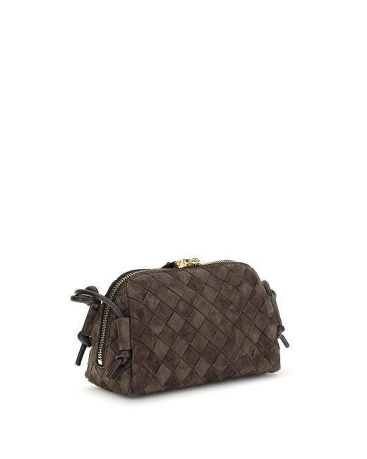 Bottega Veneta Brown Mini Loop Beauty Case Fondant