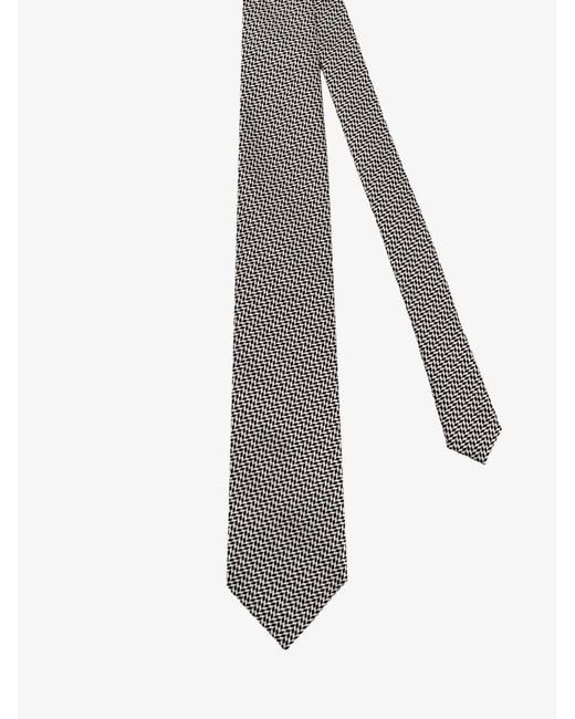 Tom Ford Gray Silk Tie for men