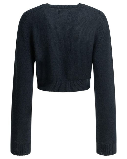 Khaite Blue Masie Crew-Neck Sweater