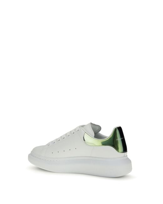 McQueen White Leather Sneakers for men