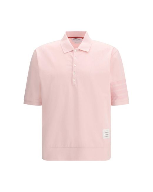 Men's Pink Cotton Polo