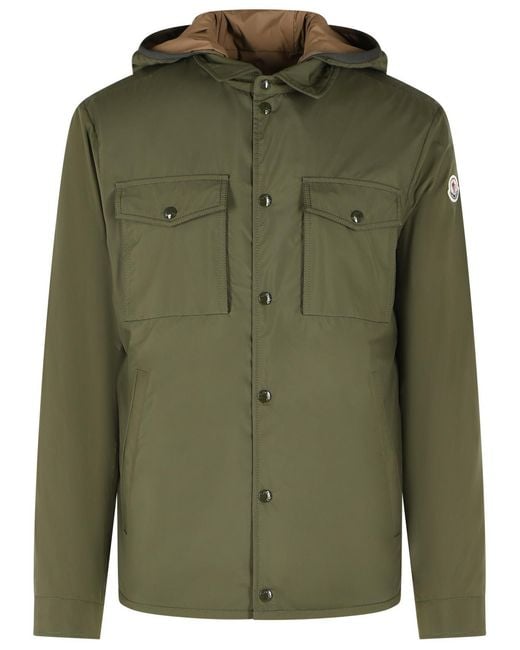Moncler Green 'Chirano' Polyester Jacket for men