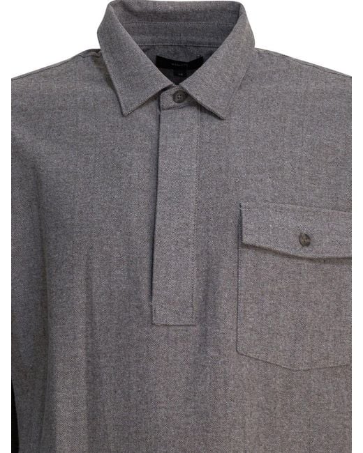 Vince Gray Herringbone Shirt for men