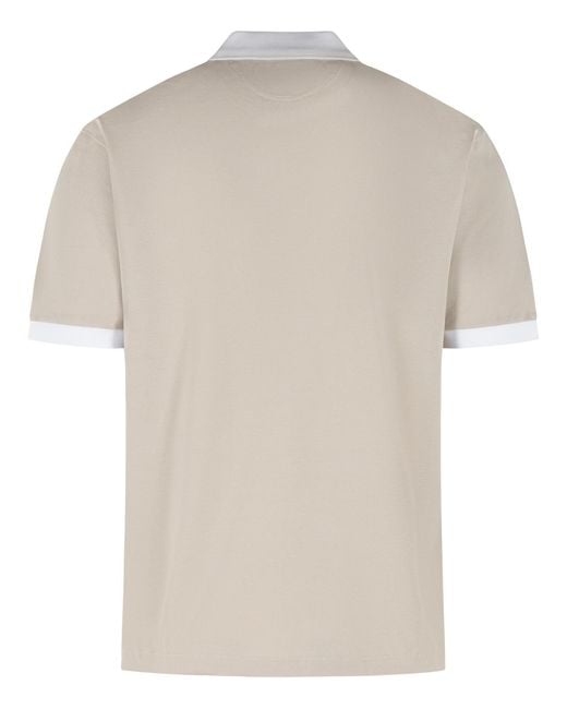 Eleventy Natural Cotton Polo Shirt for men