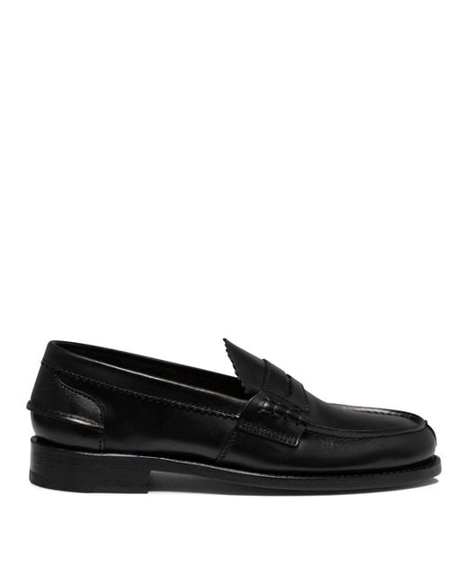 Saxone Of Scotland Black Arran Loafers & Slippers for men