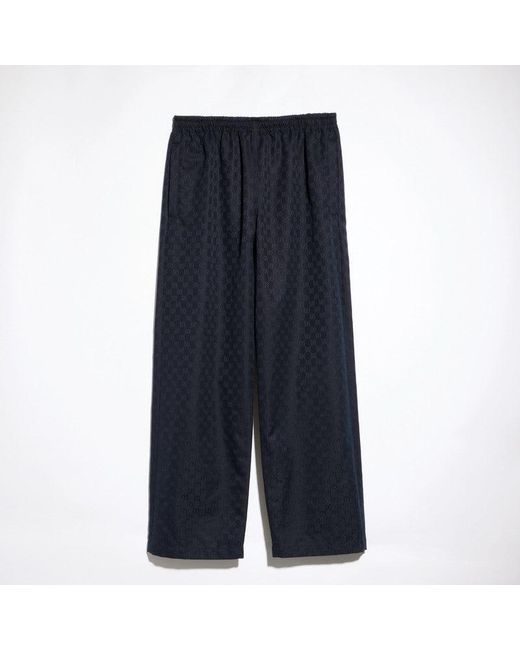 Gucci Blue Cotton Pants for men