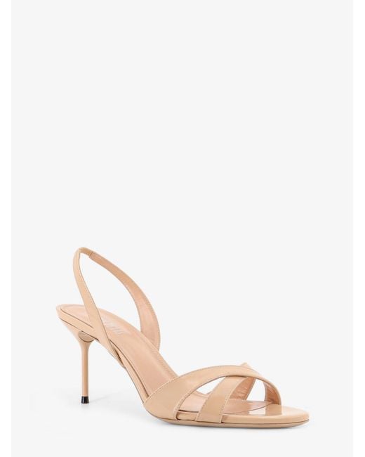 Paris Texas Natural Lidia Patent Leather Sandals