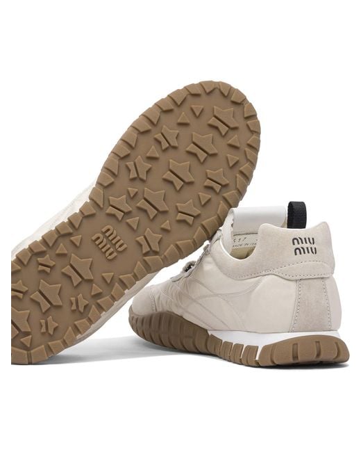 Miu Miu White Tyre Low Sneakers