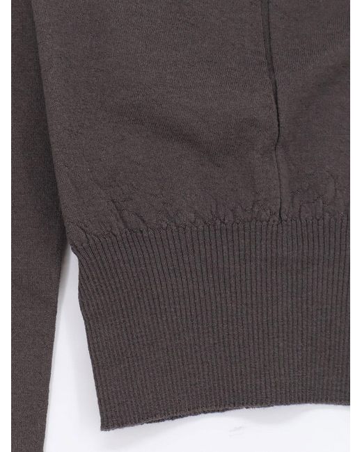 Rick Owens Gray Virgin Wool Sweater