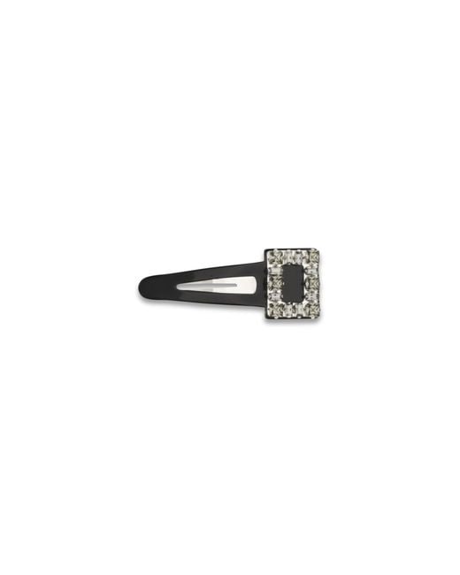 Roger Vivier White Rhinestone Hair Clip