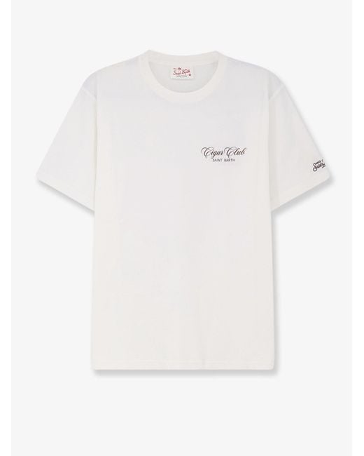 Mc2 Saint Barth White Portland Organic Cotton T-Shirt for men
