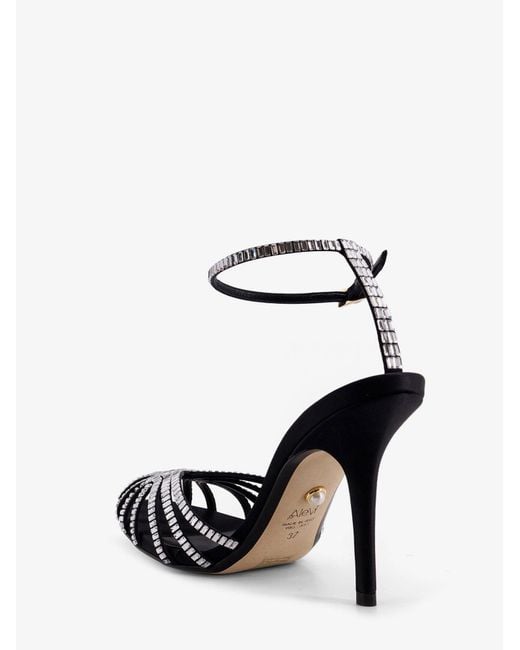 ALEVI White Penelope Sandals With Crystals