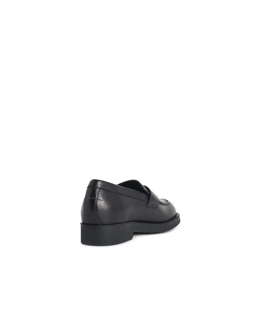 MM6 by Maison Margiela Black Leather Loafers for men