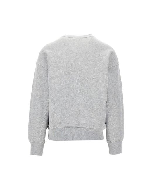 Autry Gray Macramé Logo College Sweatshirt for men
