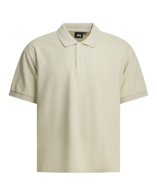 Stussy White Polo Shirt Off for men