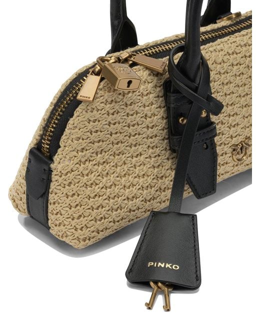 Pinko Natural Polyethylene Handbag