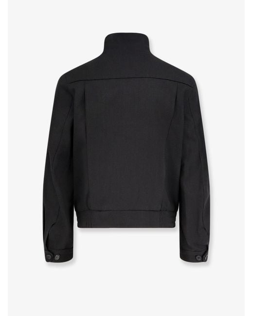 TONYWACK Black Wool Blend Jacket for men