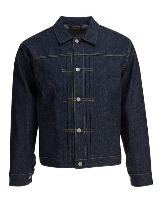 Men's Blue Denim Overshirt Jacket Jackets And Coats