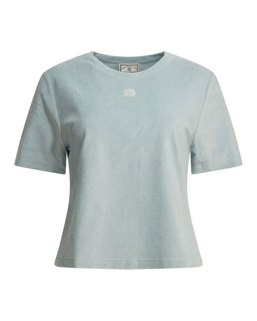 Ines De La Fressange Paris Blue Cotton T-Shirt Light