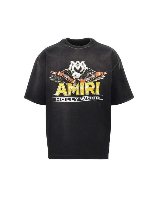 Amiri Black 'Ma Eagle' Oversized T-Shirt for men