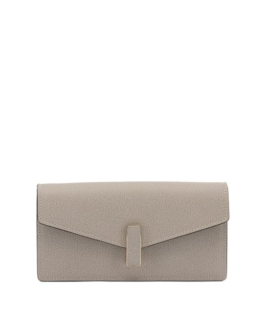 Valextra Gray Clutch "Iside" With Chain