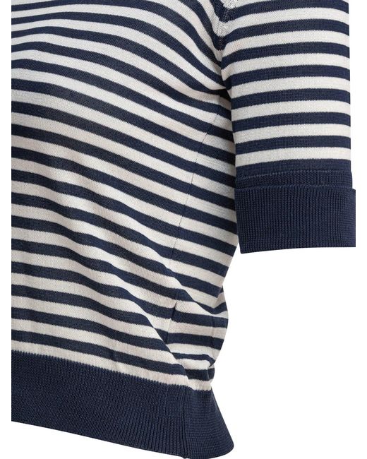 Rakku Blue Cotton T-Shirt