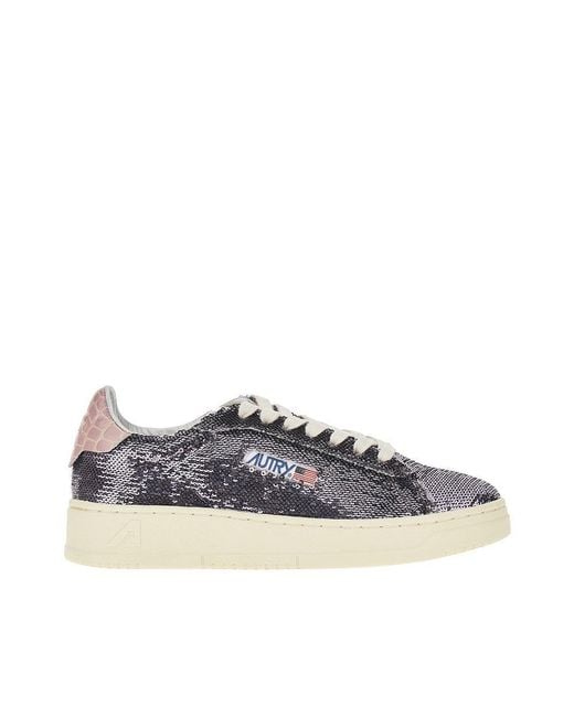 Autry Blue 'Sparkling' Dallas Low Sneakers