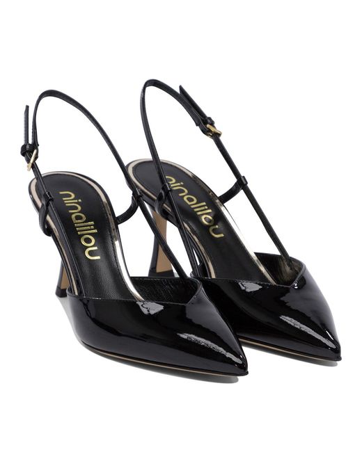 Ninalilou Black Heeled Shoes