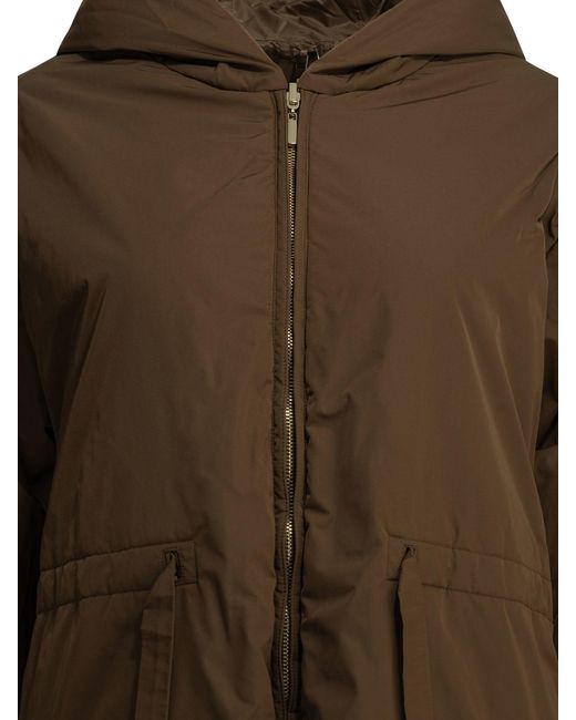Max Mara Brown Reversible Parka
