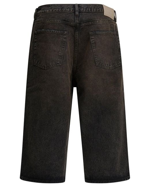 Our Legacy Gray Capri Cut Shorts Brown for men