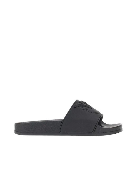 Pinko Blue Love Birds Logo Rubber Slides