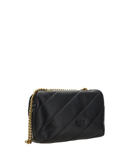 Pinko Black Shoulder Bag Love Mini Puff