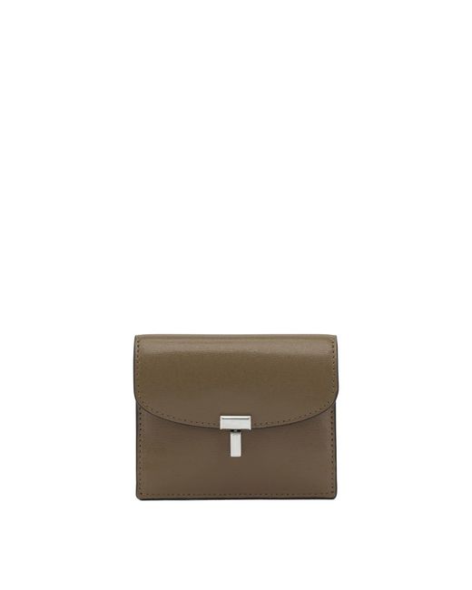 Totême Gray T-Lock Card Holder