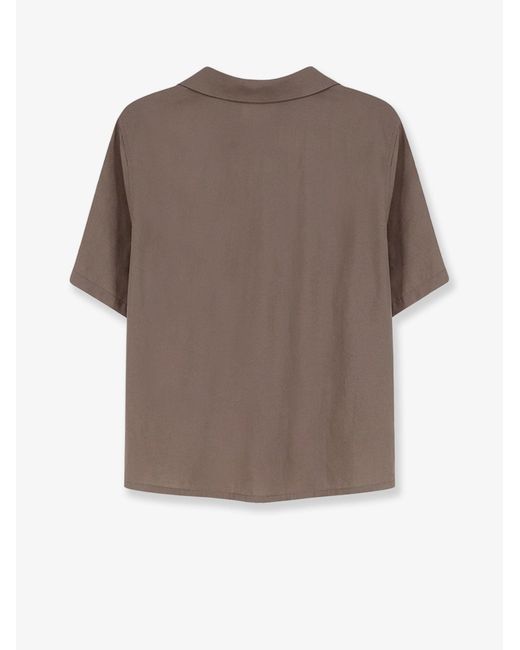 Hevò Brown Modal Blend Shirt