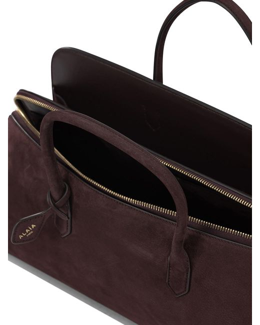 Alaïa Brown "Delta" Large Handbag