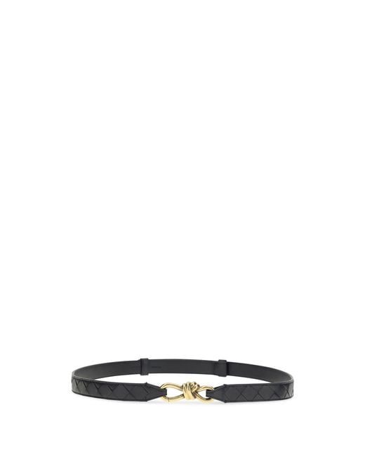Bottega Veneta White Andiamo Belt