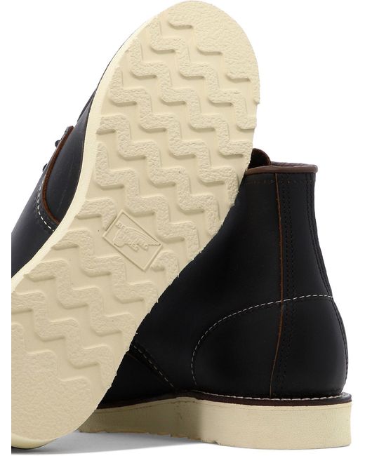 Red Wing Black "Classic Moc" Lace-Up Boots for men