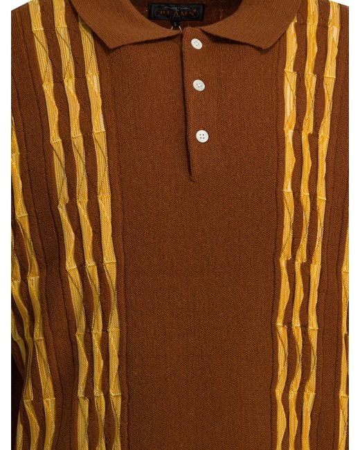 Beams Plus Brown Wool Blend Knitwear for men