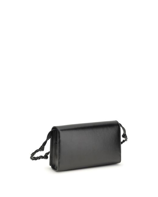 Jil Sander White Wallet Tangle Calf Leather