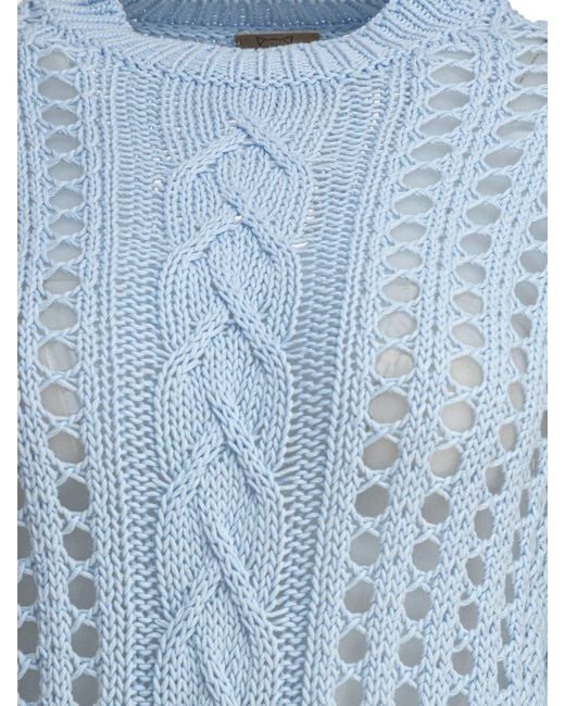 Rakku Blue Summer Breathlessnazionale Light Knitwear