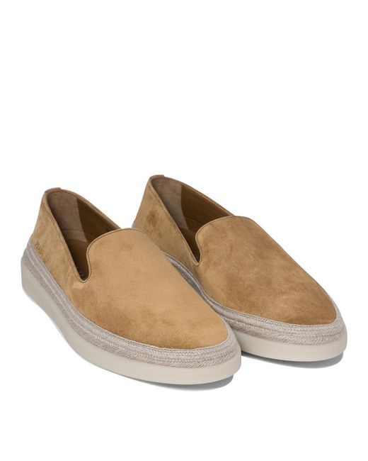 Prada Brown Leather Loafers for men