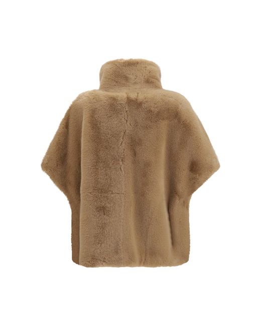 Pinko Natural Faux Fur Jacket