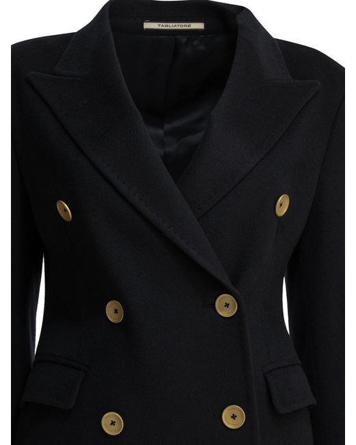 Tagliatore Black "Meryl" Long Coat