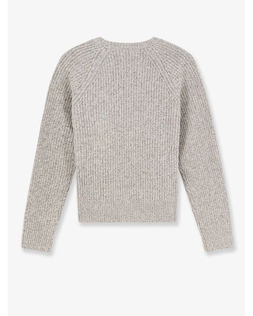 Aspesi White Virgin Wool Sweater