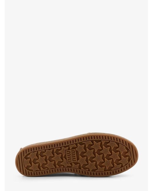 Miu Miu Brown Suede Loafers