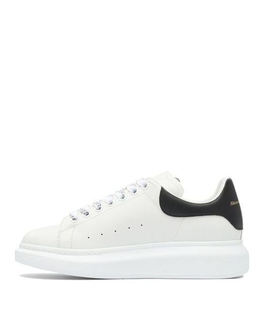 McQueen White Leather Rubber Sneakers