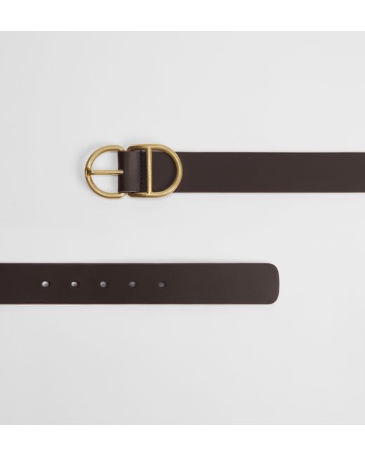 Dior Black Cd Leather Belt for men